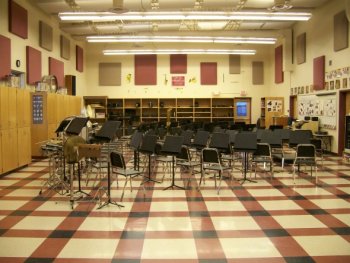 Medford High School Band room